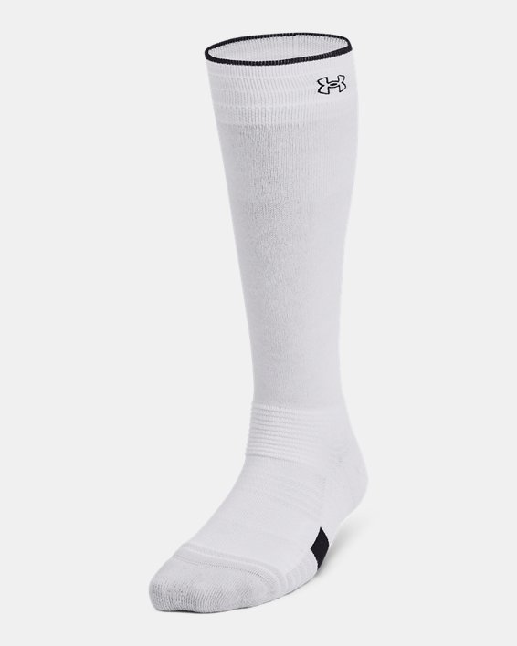 Women's UA Alto Over-The-Calf Socks in White image number 2